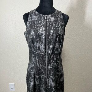 Michael Kors Elegant Black and Gray Women's Dress